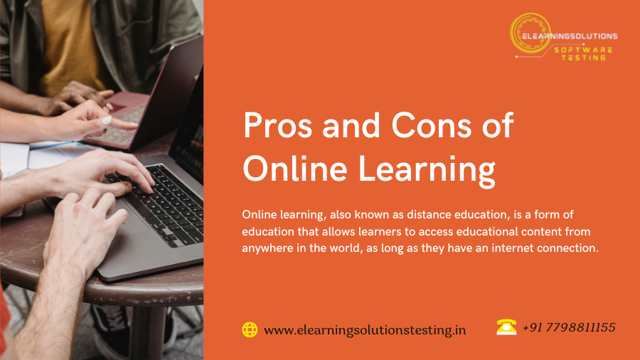 Pros and Cons of Online Learning