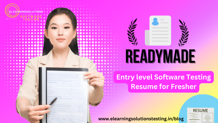 Entry level Software Testing Resume for Fresher