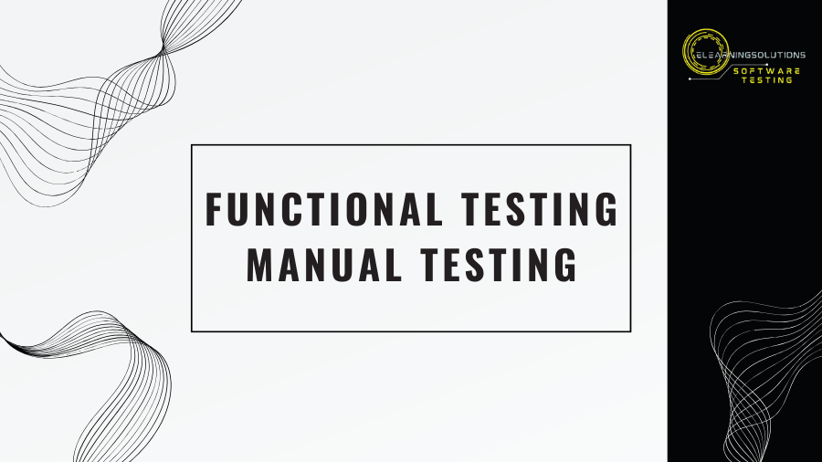 functional testing manual testing