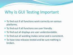 Importance of GUI Testing