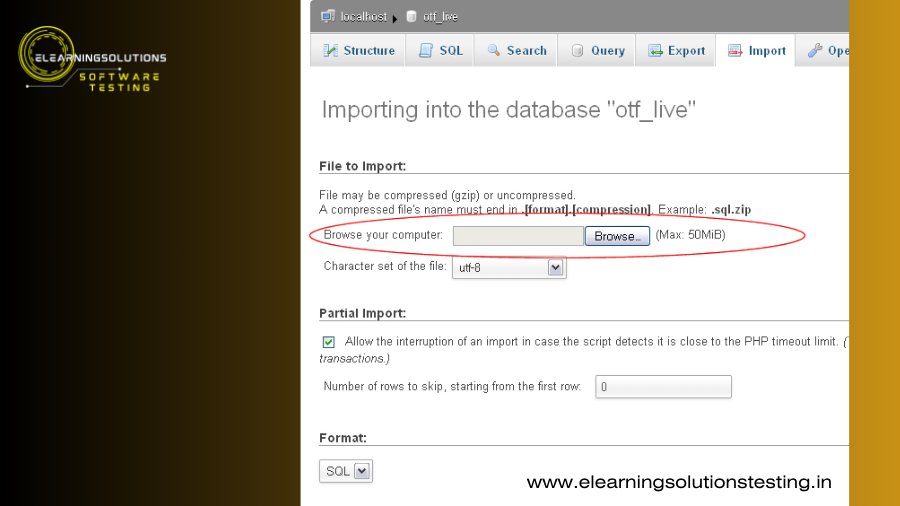 Increase upload_max_filesize and post_max_size in phpmyadmin